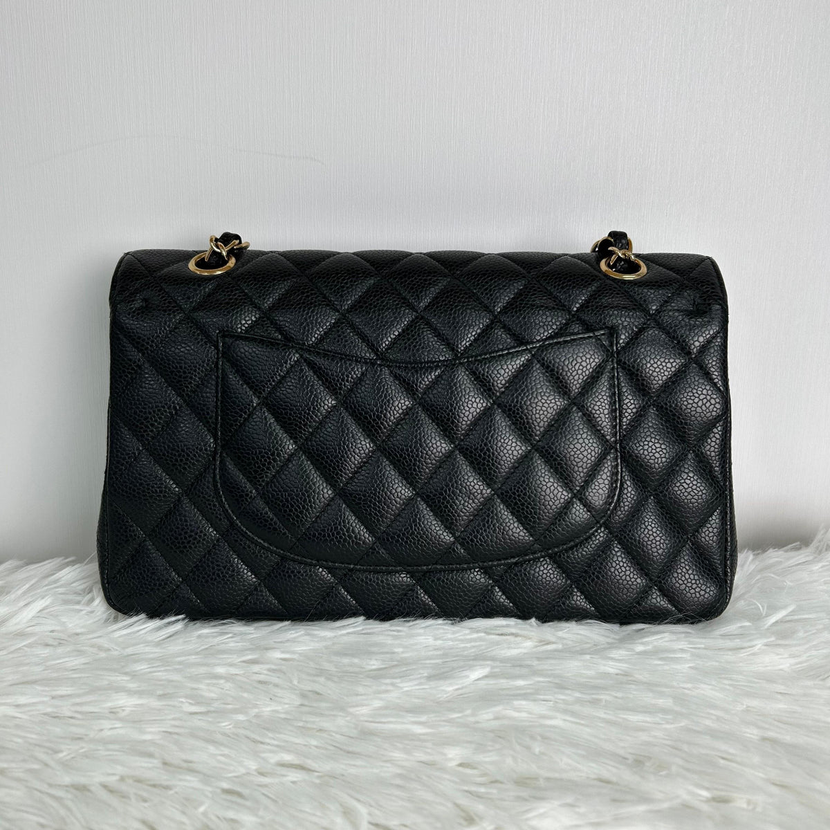Pre-owned CHANEL Leather Shoulder Bags Classic Flap Medium Caviar Bag