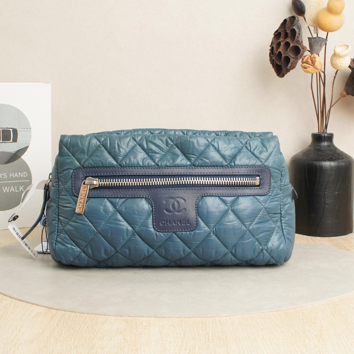 Chanel Clutches & Wristlets Quilted Clutch Bag in Deep Blue