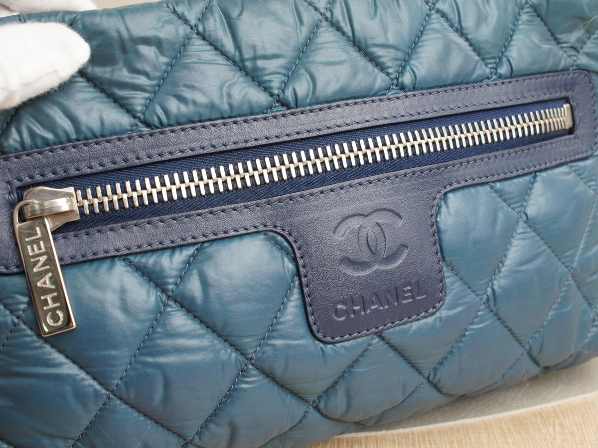 Chanel Clutches & Wristlets Quilted Clutch Bag in Deep Blue