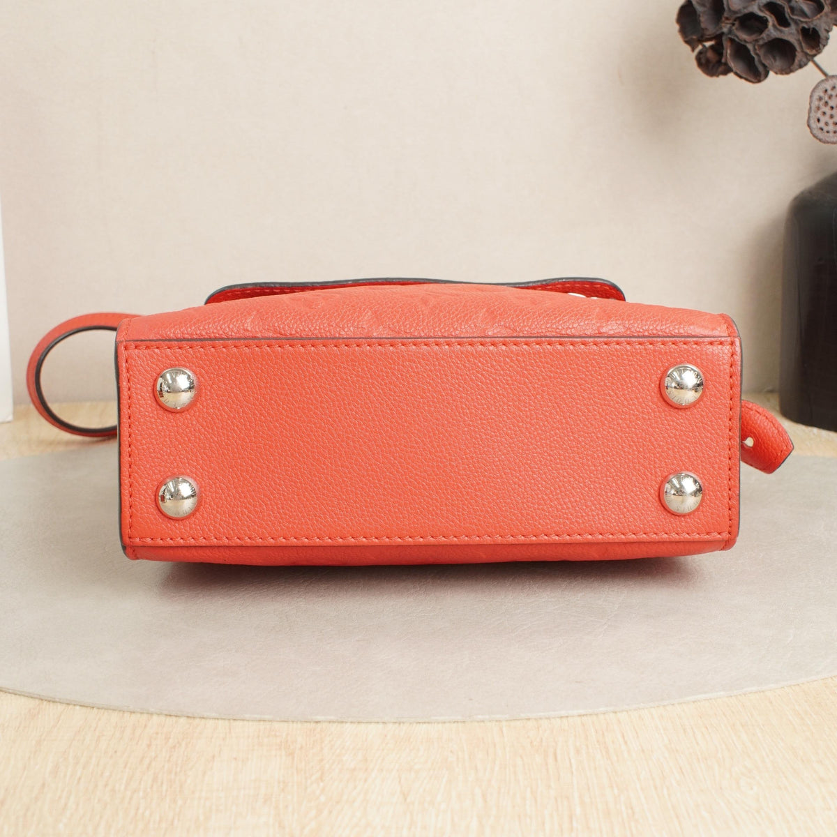 Pont Neuf Mini Monogram Empreinte Bag in Red