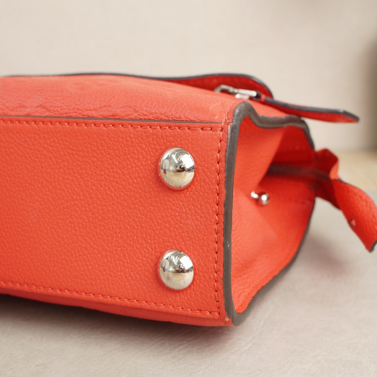 Pont Neuf Mini Monogram Empreinte Bag in Red