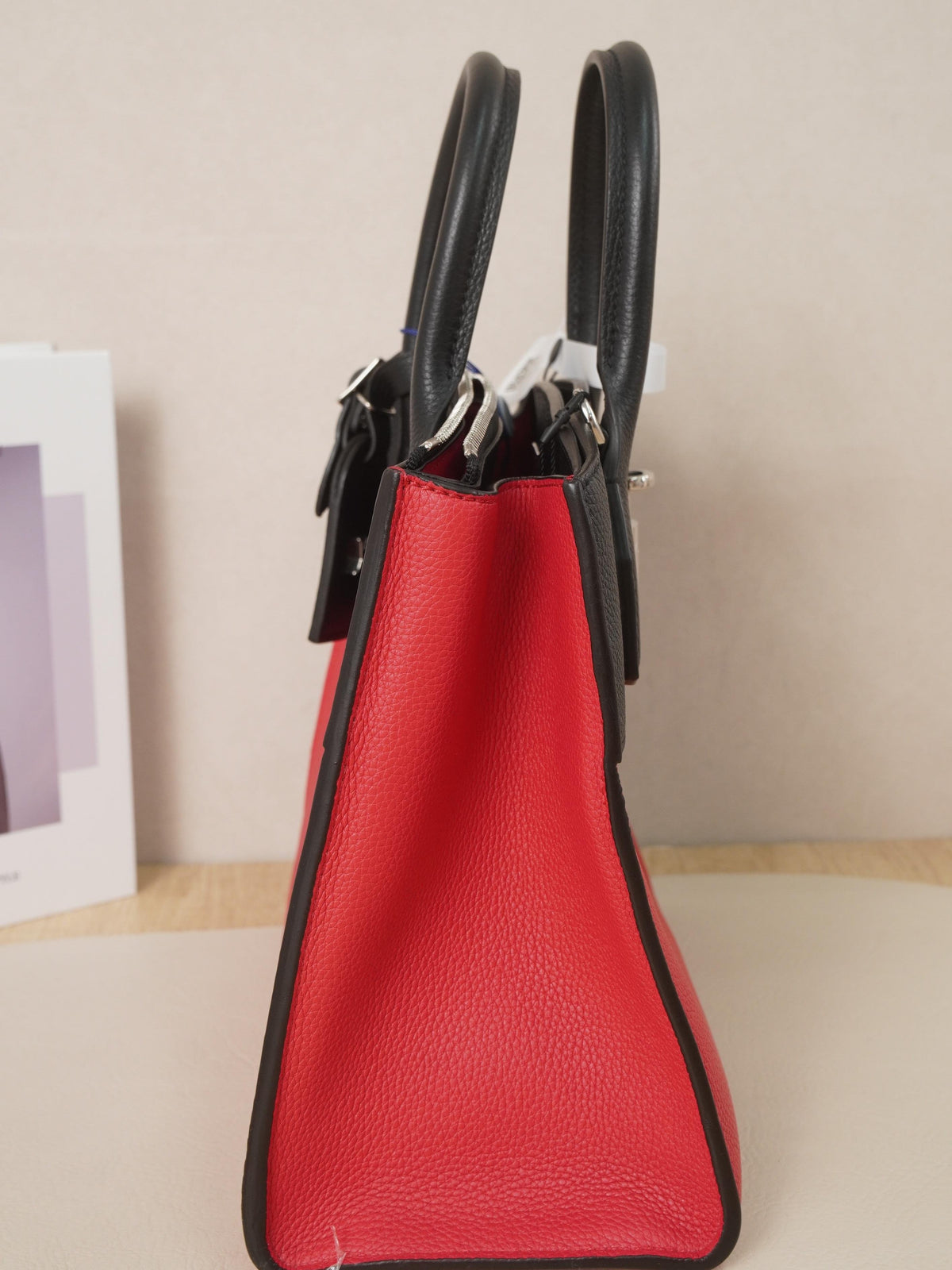 Louis Vuitton City Steamer Bi Color Taiga Leather Handbag