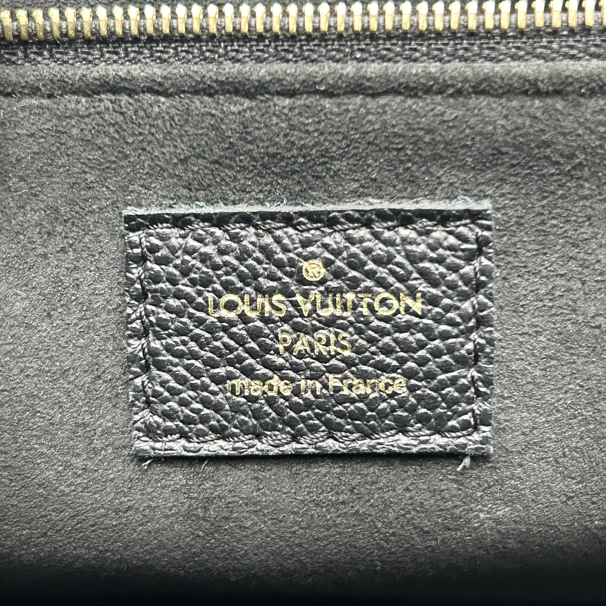 Pre-owned Louis Vuitton Calfskin Shoulder Bags Vavin Medium Black Monogram Empreinte Chain Shoulder Bag