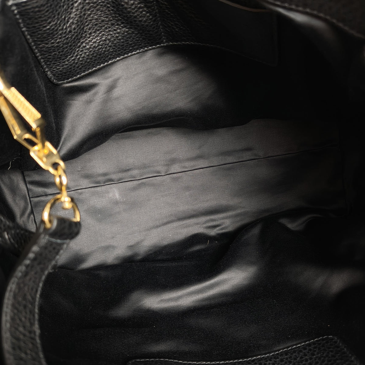 Miu Miu Black Leather Tote Handbag