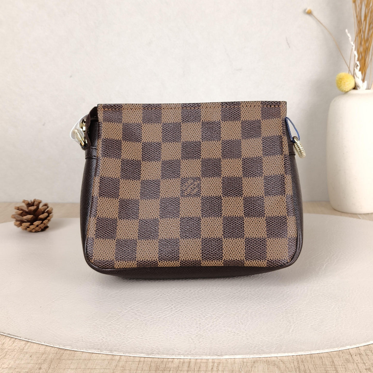Trousse Makeup Damier Ebene Vintage Pouch