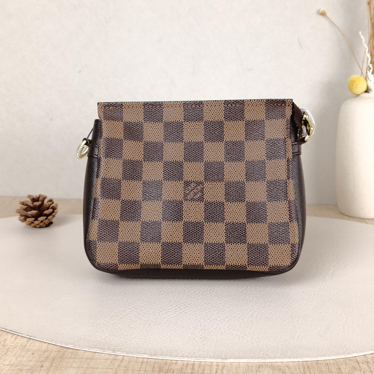 Trousse Makeup Damier Ebene Vintage Pouch