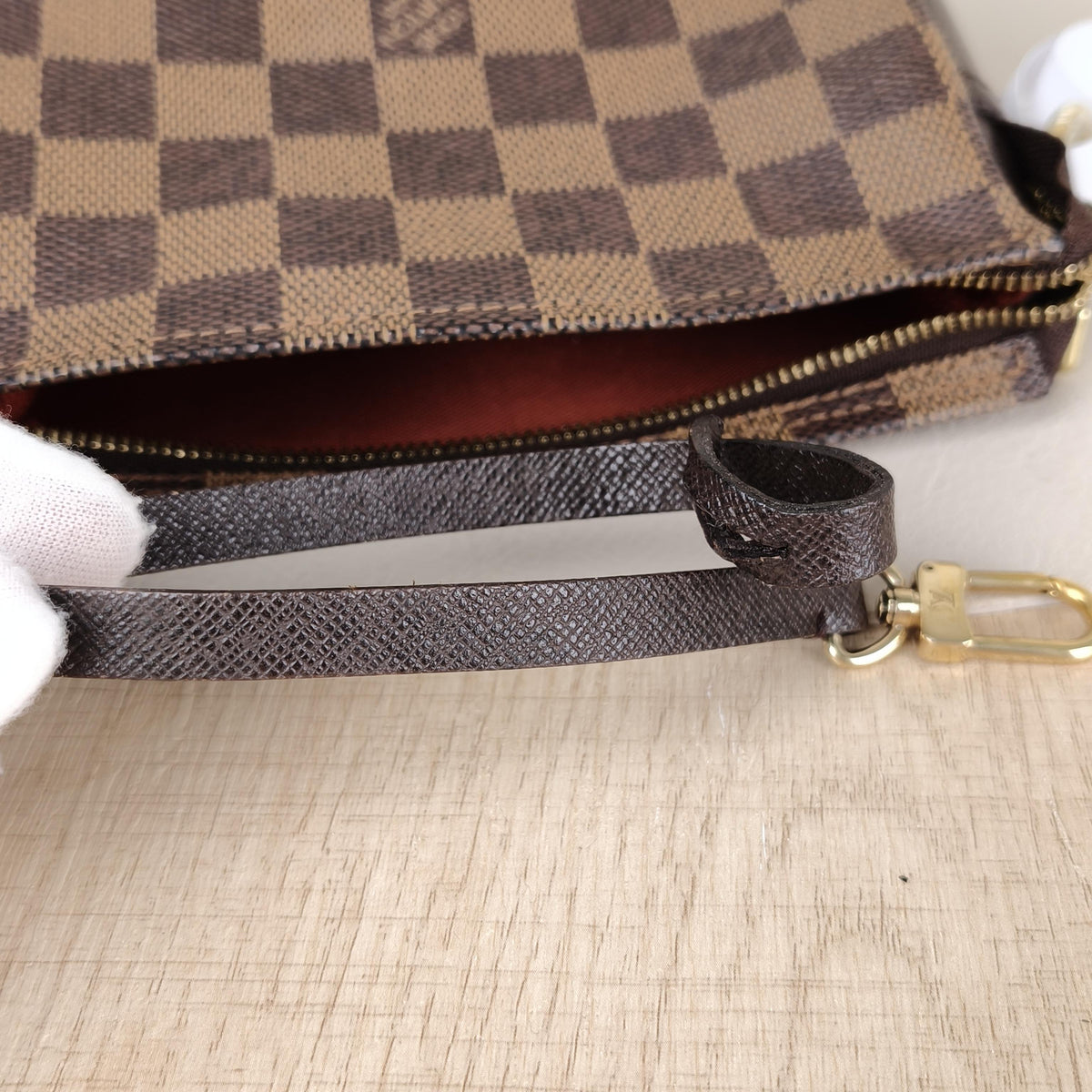 Trousse Makeup Damier Ebene Vintage Pouch