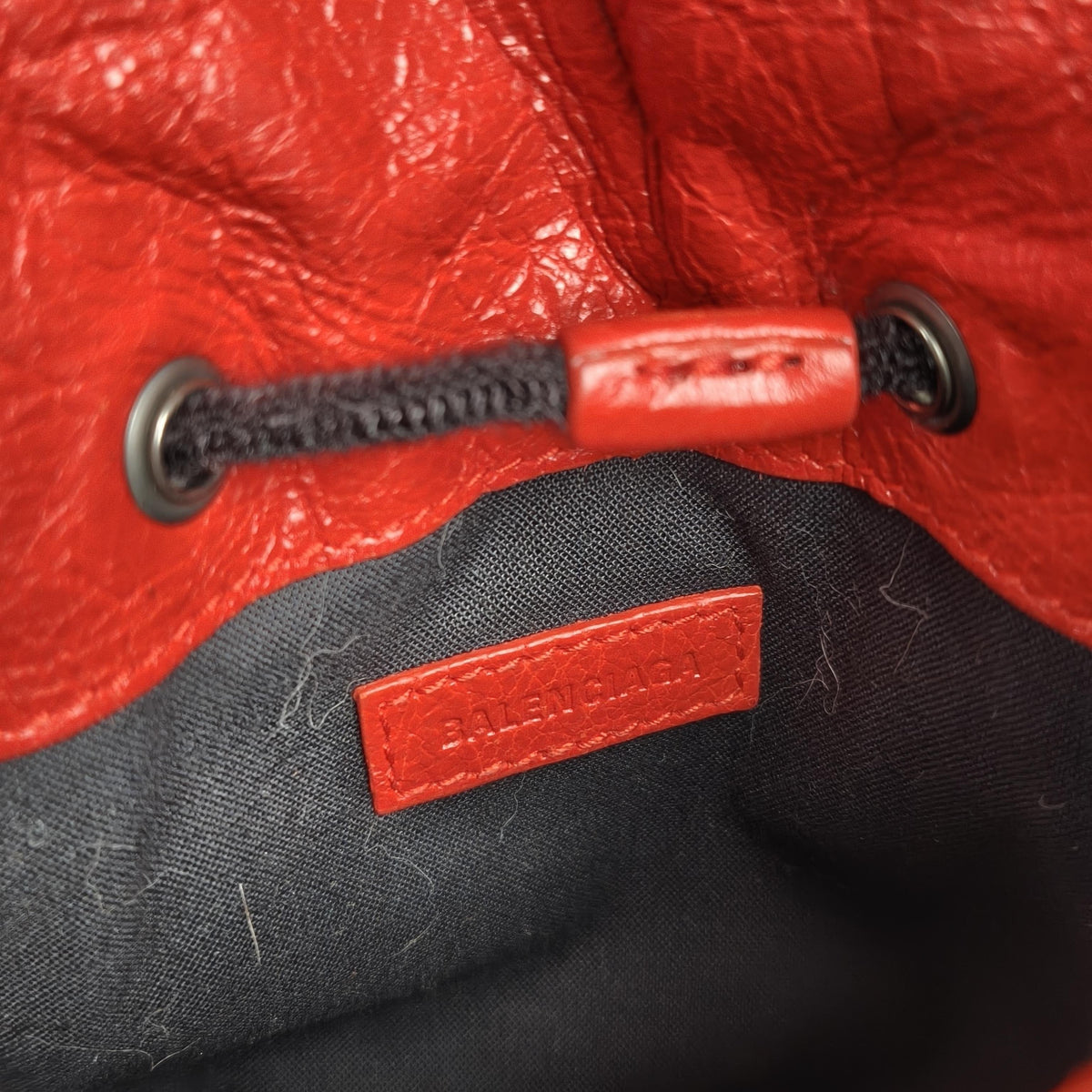 Balenciaga Logo Red Phone Crossbody Bag