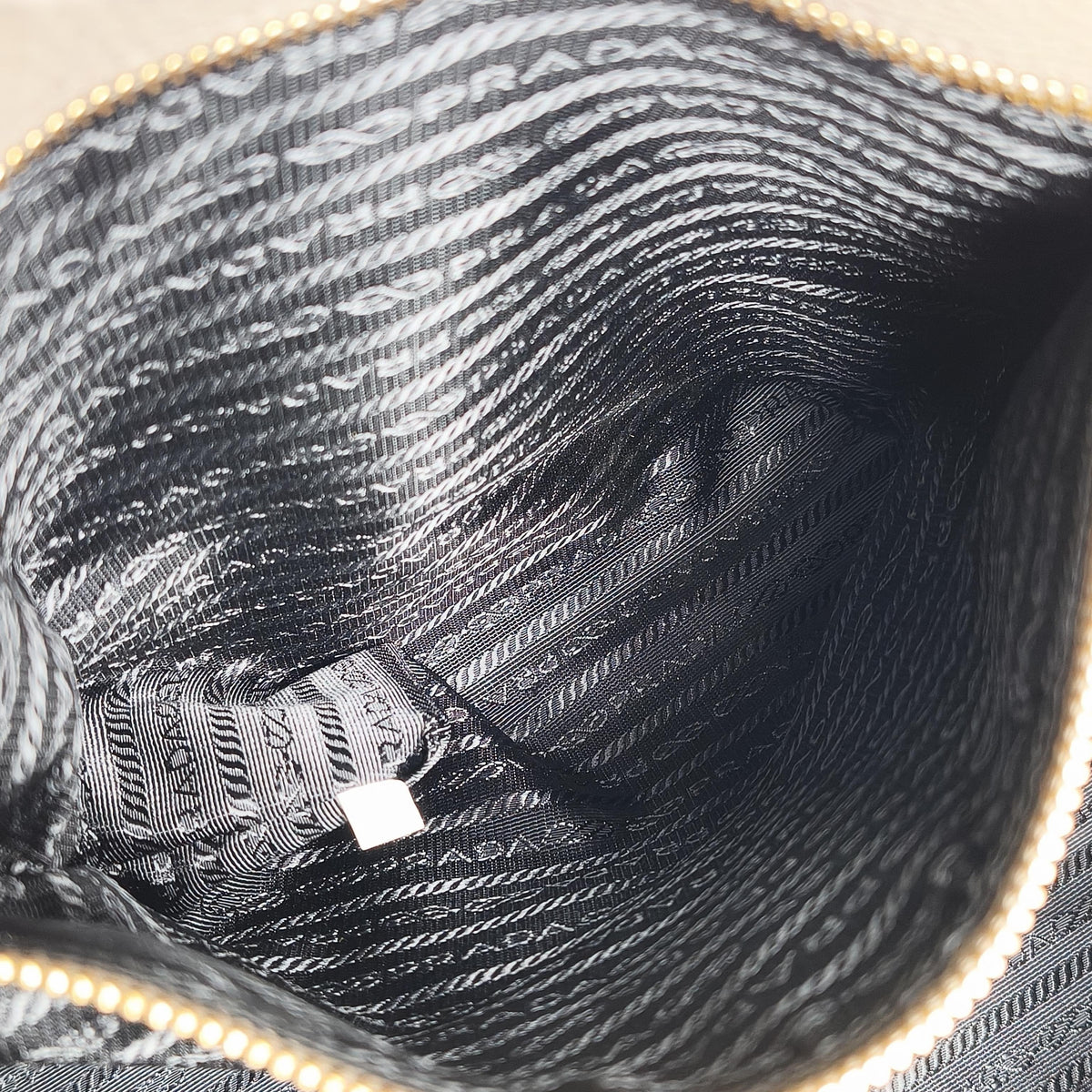 Prada Elephant Grey Vitello Daino Leather Vintage Hobo Shoulder Bag