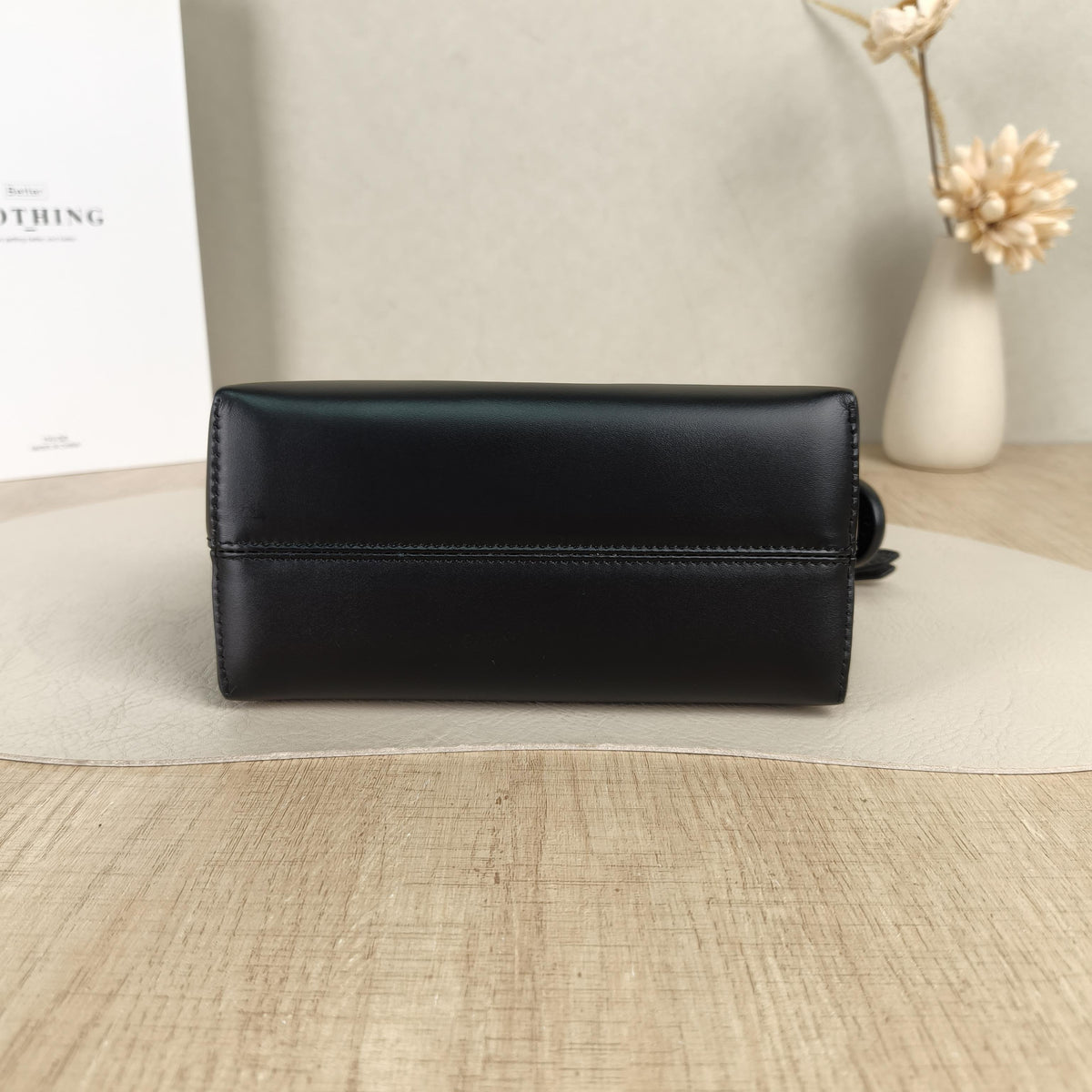 Fendi By The Way Mini Black Boston Crossbody Bag