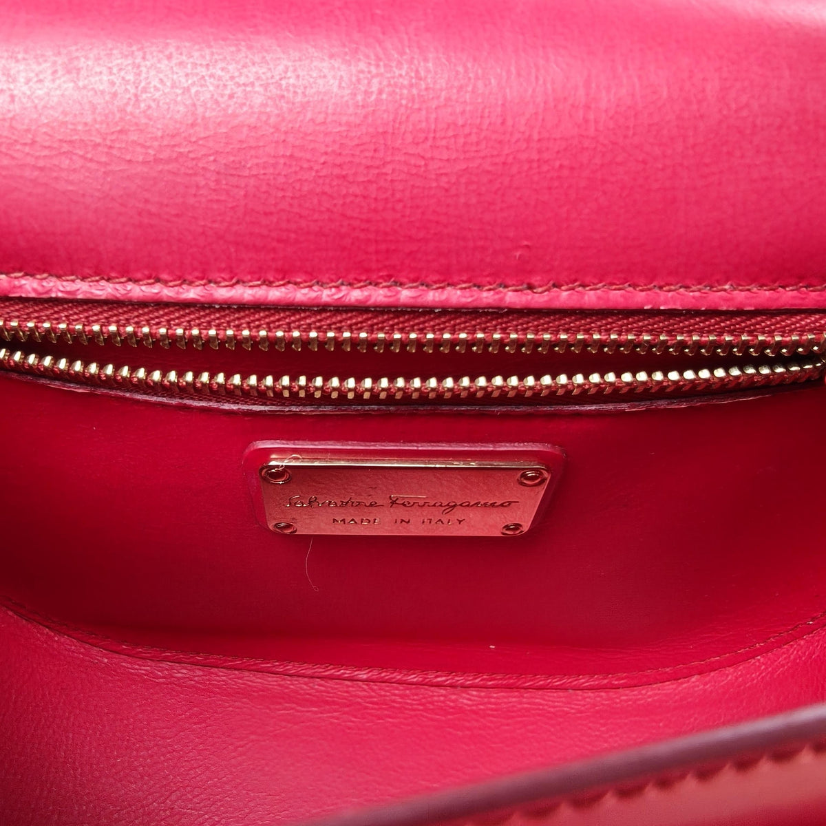 Salvatore Ferragamo Red Shoulder Bag