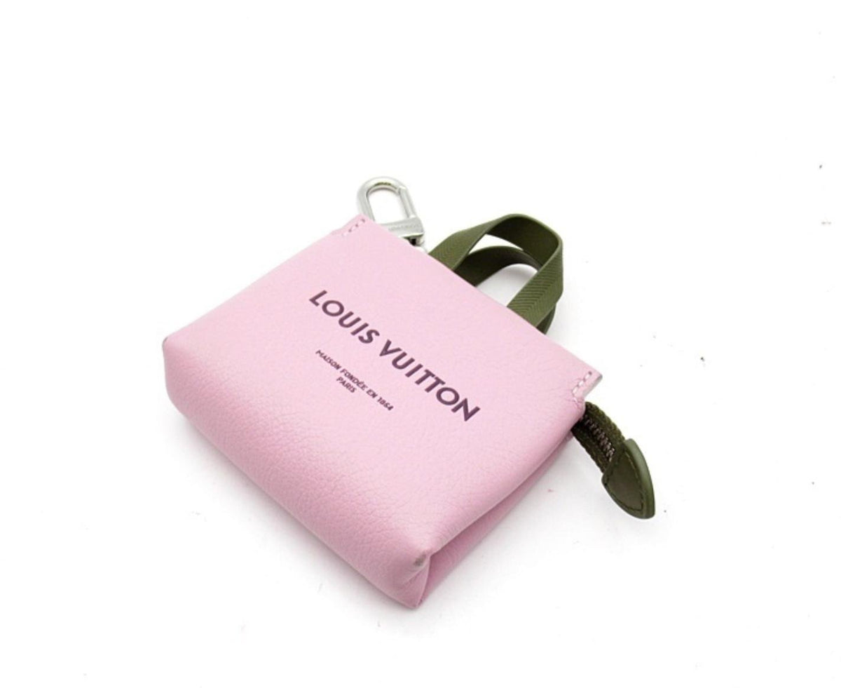 Pre-owned Louis Vuitton USA Mini Bags Mini Shopper Bag Charm Pink Leather mini bag