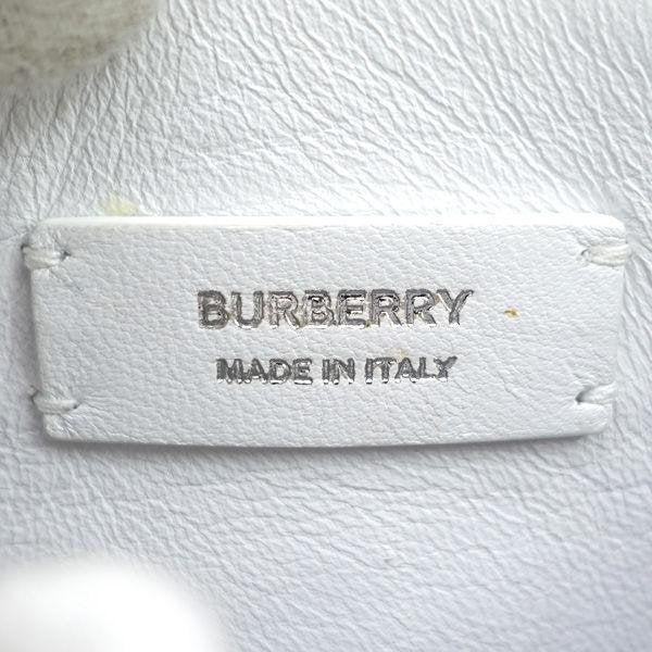 Pre-owned BURBERRY Patent Leather Crossbody Bags Silver Shoulder Bag