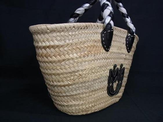 Miu Miu & Leather Basket Tote Handbag & Leather Basket Tote Handbag