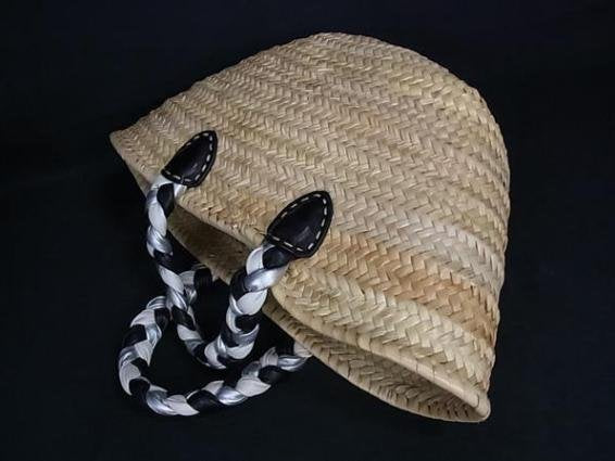 Miu Miu & Leather Basket Tote Handbag & Leather Basket Tote Handbag