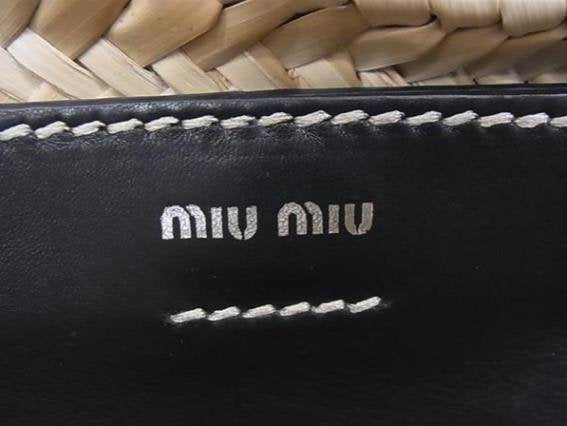 Miu Miu & Leather Basket Tote Handbag & Leather Basket Tote Handbag