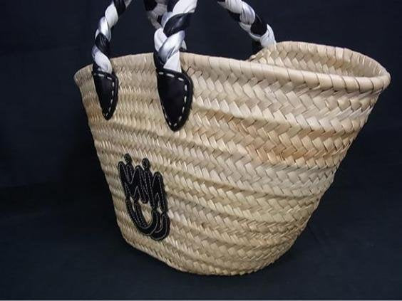 Miu Miu & Leather Basket Tote Handbag & Leather Basket Tote Handbag