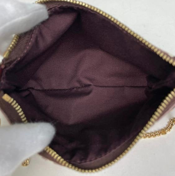 Pre-owned Louis Vuitton Denim Canvas Mini Bags Monogram Idylle Sepia Mini Pouch Accessory Bag Model M62999