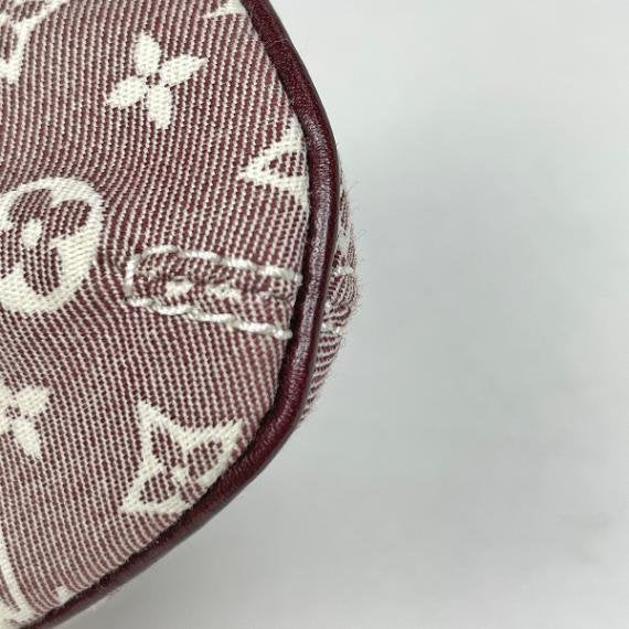 Pre-owned Louis Vuitton Denim Canvas Mini Bags Monogram Idylle Sepia Mini Pouch Accessory Bag Model M62999