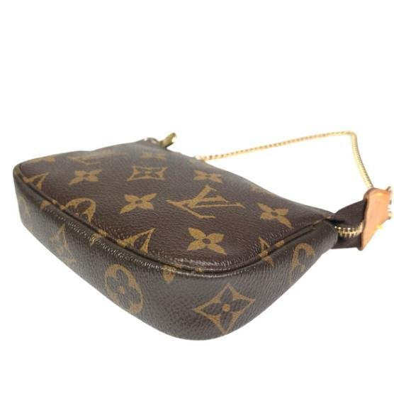 Pre-owned Louis Vuitton Coated Canvas Shoulder Bags Mini Pochette Accessoires Monogram Handbag