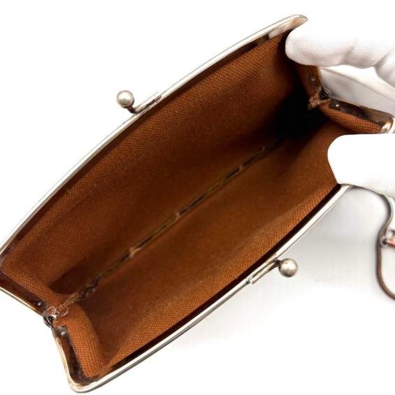 Pre-owned Louis Vuitton Coated Canvas Clutches & Wristlets Vintage Monogram Kiss lock Coin Pouch Accessory Bag