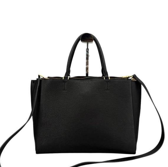 Louis Vuitton Lockme Tote Black Grain Leather Tote Bag with Tassels