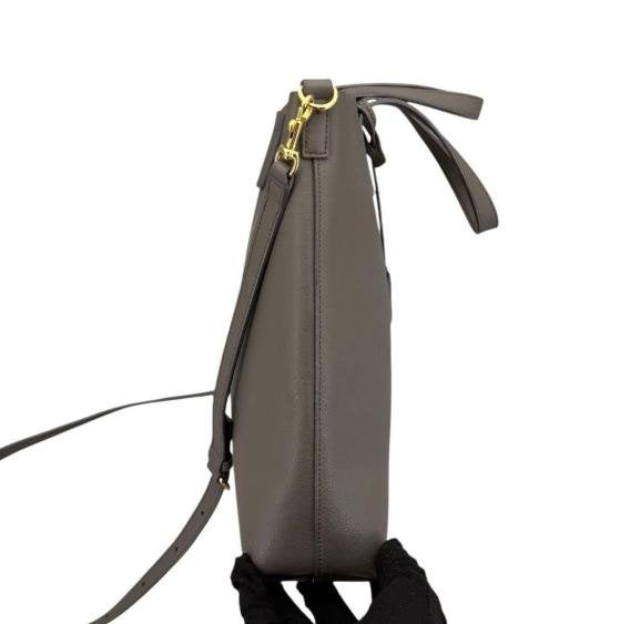 Yves Saint Laurent Grey Grain Leather Shopper Tote Handbag & Crossbody Bag