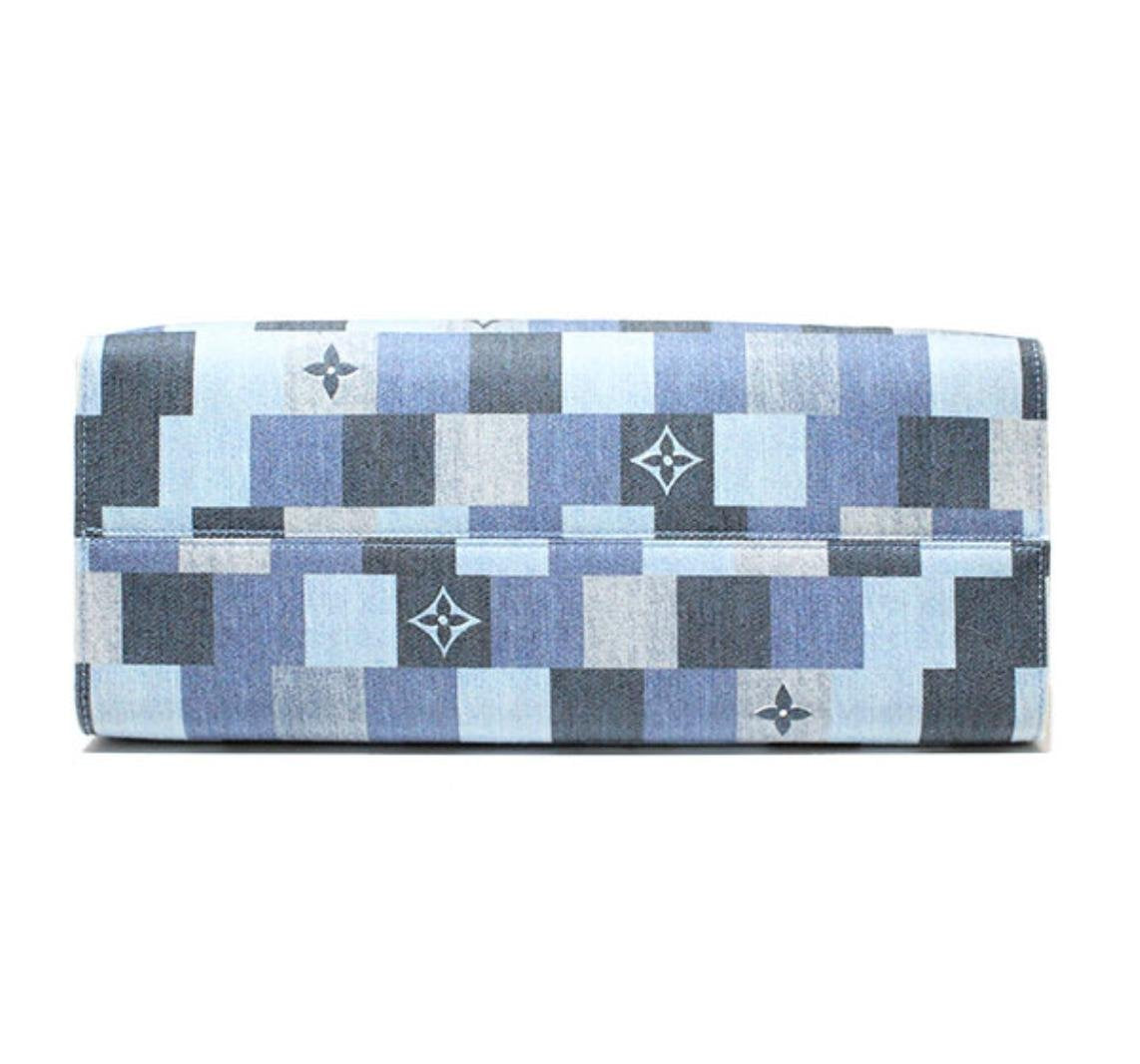 Blue Monogram Damier Onthego GM Tote Bag