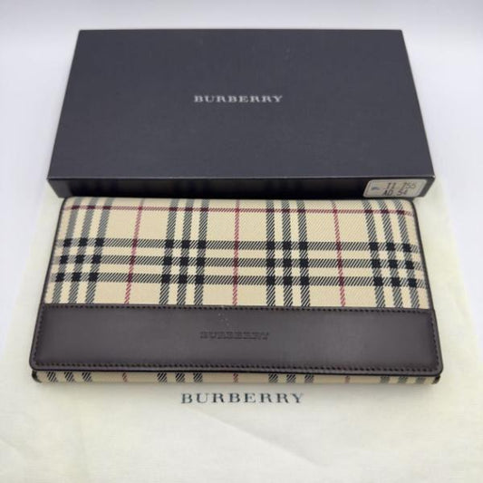 Vintage Check Long Bifold Wallet