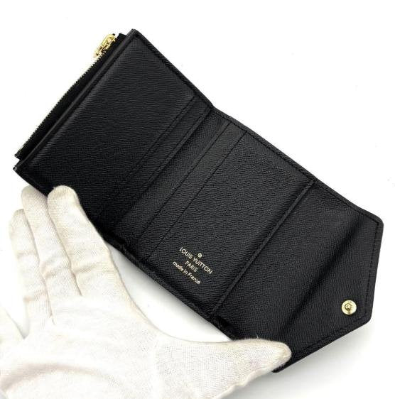 Monogram Reverse Envelope Style Snap Short Wallet
