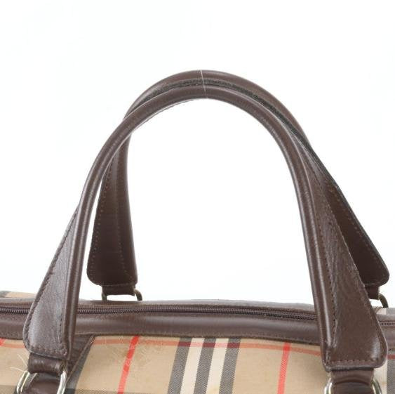 Vintage Check Duffle Handbag