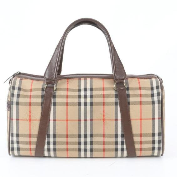 Vintage Check Duffle Handbag