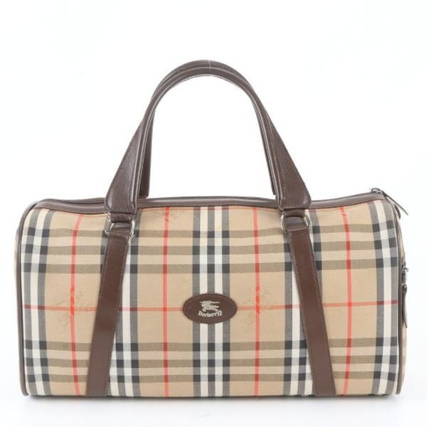 Vintage Check Duffle Handbag