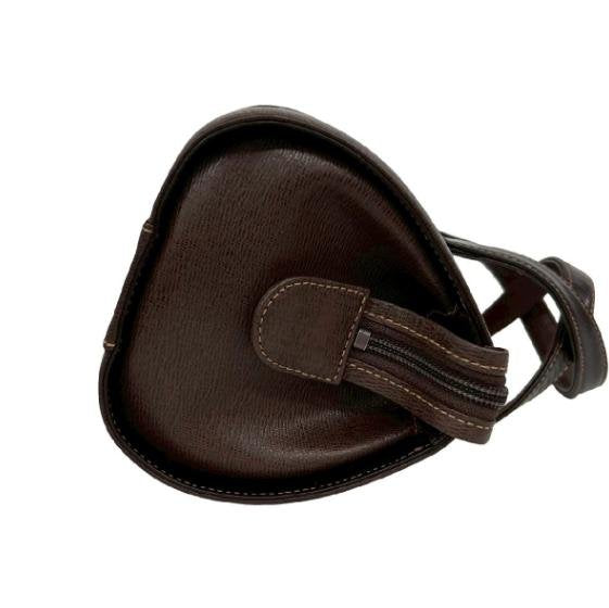 Burberry Brown Leather Cylinder Barrel Handbag