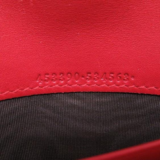 Gucci Embossed Large GG Red Long Flap Wallet
