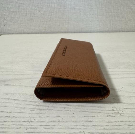 Burberry Brown Saffiano Eyeglasses Case
