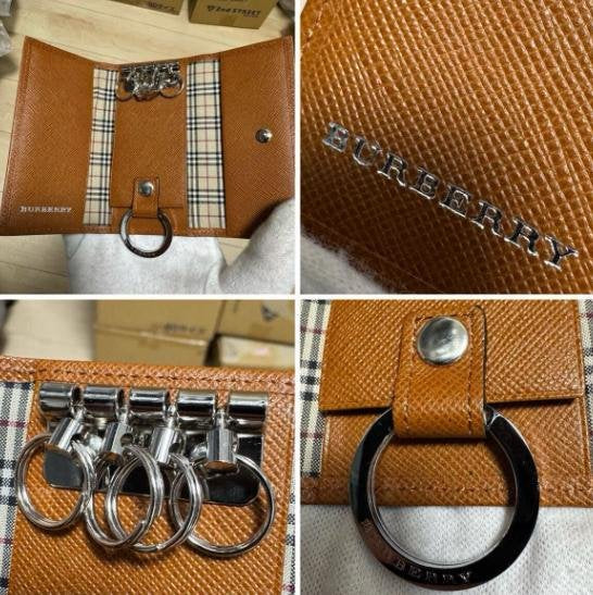 Burberry Brown Saffiano Eyeglasses Case