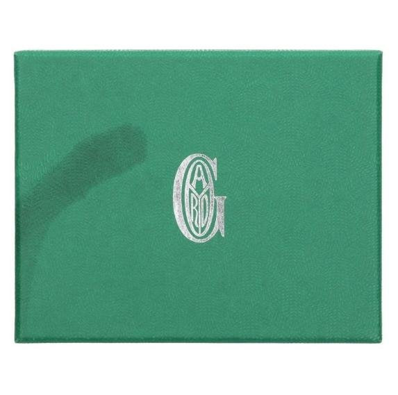 Green Goyardine Zip Card Holder